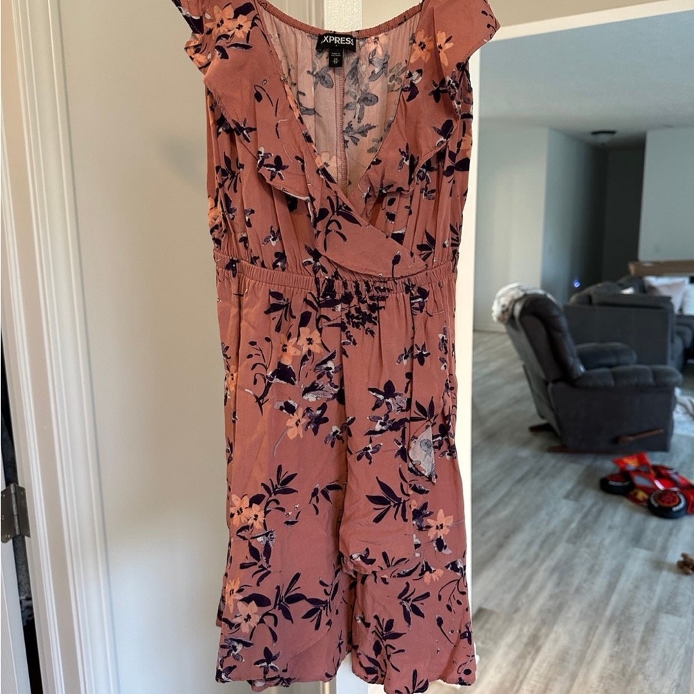 Bundle express ruffle dress floral